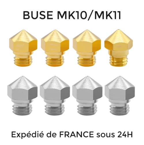Buse nozzle MK10 pour QIDI Tech X-Plus X-Max, X-Pro, X-One imprimante 3D printer