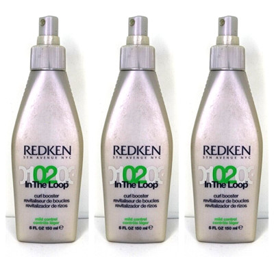 3 Redken # 02 IN THE LOOP CURL BOOSTER Spray Mild Control 5 oz Each (061)