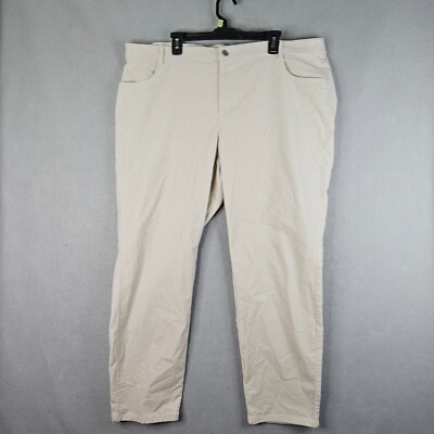 J Jill Corduroy Pants Womens Size 24 Ivory Pebble Soft Elastic Waist  Stretch