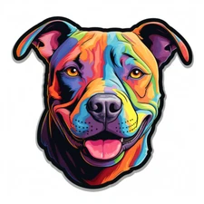 8x car sticker decal pit bull terrier tuning sticker car 9x9 cm