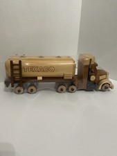 Texaco Solid Wood Tractor Trailer Oil Tanker 2013 NIB Item #: CP7044/01