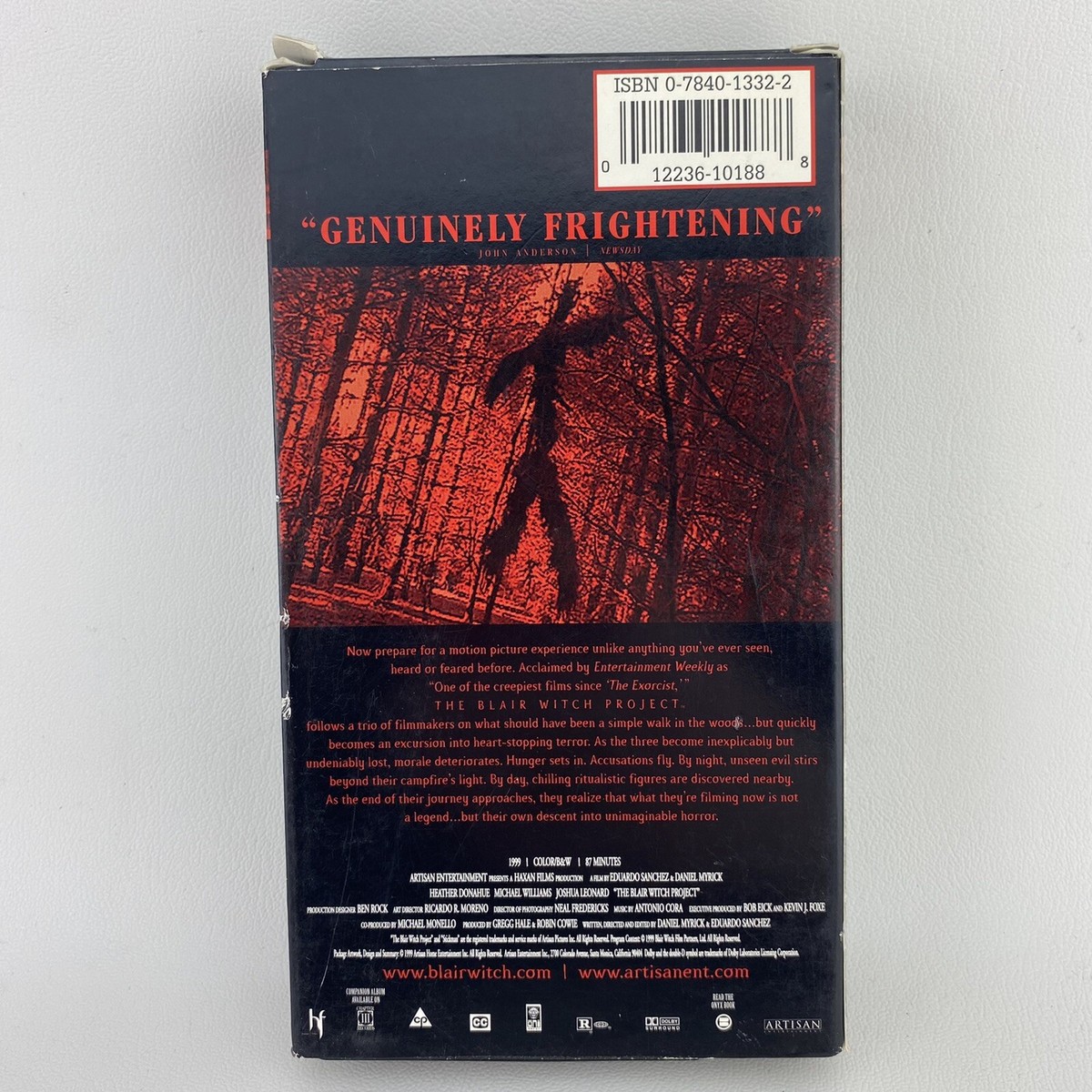 The Blair Witch Project VHS 1999 Horror Cult Heather Donahue Free