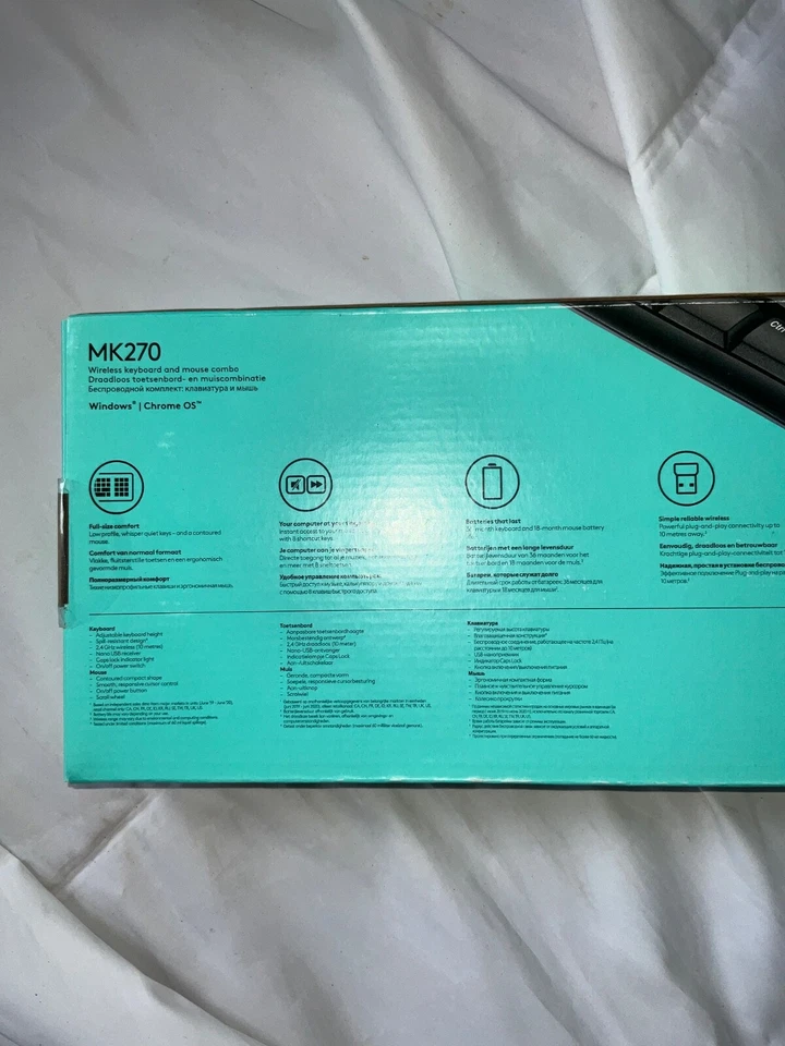 Brand New Logitech MK270 Wireless Keyboard & Mouse Combo QWERTY UK Layout 643624 - Image 3 of 4