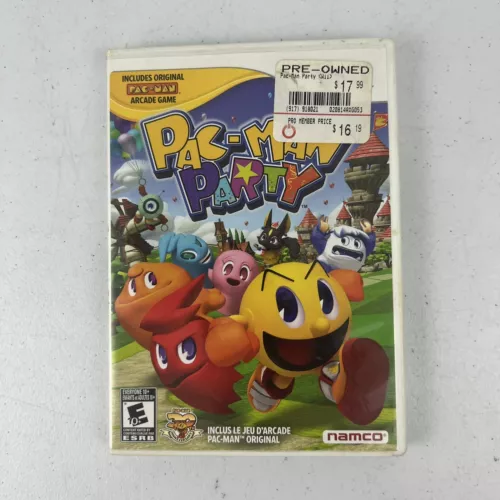 Pac-Man Party Nintendo Wii 2010 Complete CIB Pacman Arcade Game Pac Man