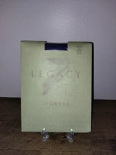 QVC Legacy Legwear Deep Violet Microfiber Tights Size E Control Top New