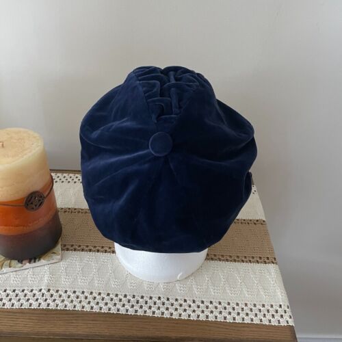 NORDSTROM BLUE VELVET HAT - Picture 5 of 10