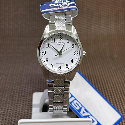 Casio LTP-1274D-7B Enticer Series Analog Stainless Steel White