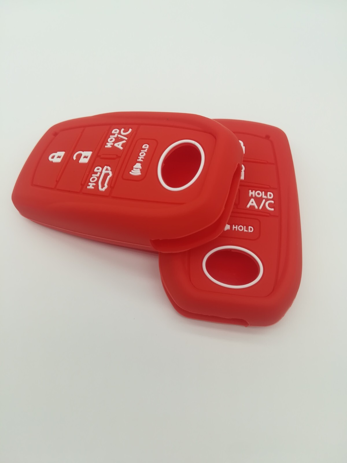 2*Silicone Smart Fob Remote Key Case cover For TOYOTA Prius RAV4 Prime