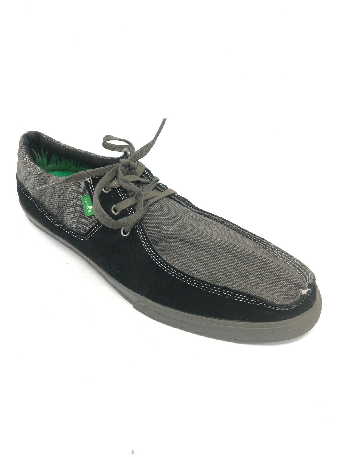 Sanuk Men's Grey / Black Slip On Shoes Loafers Shock N Ahhh Size 13 | eBay