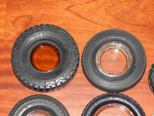 Vintage Goodyear BF Goodrich Rubber Tire Ashtray Atlas Chevron Ashtray LOT - Picture 14 of 19