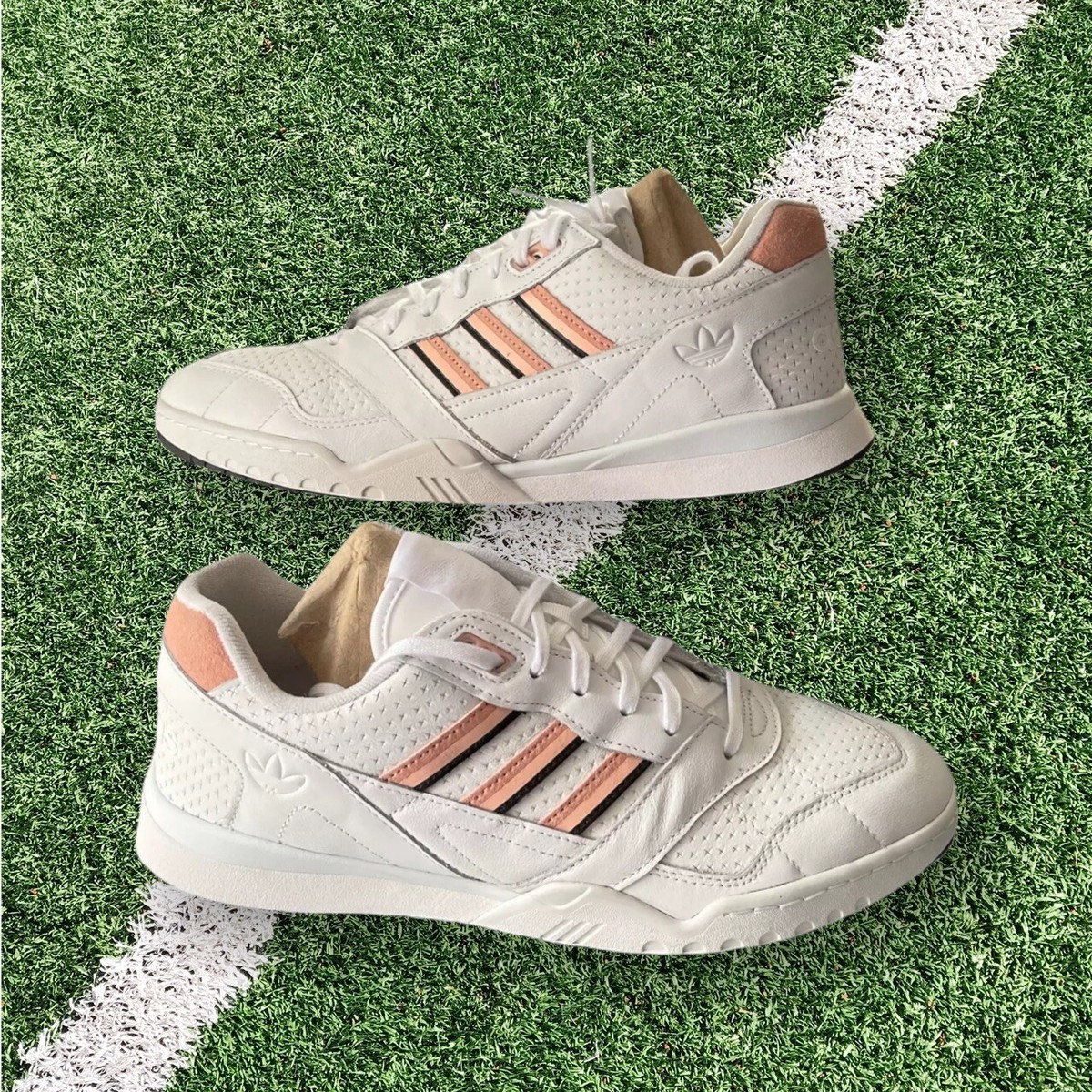 Men’s Sneakers Size Adidas Trainer Sneakers White Glow Pink EE5398