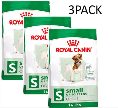 3 PACK Royal Canin Size Health Nutrition Small Breed Adult Dry Dog Food 14LB