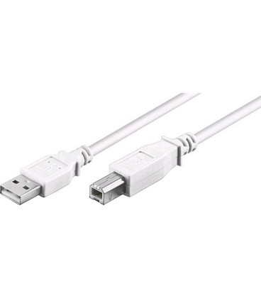 2m USB Kabel Drucker  Scanner Kabel PC USB 2.0 A-Stecker zu B-Stecker Weiß Canon