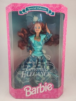 Vintage 1994 Emerald Elegance Barbie Doll Red Hair Special Edition Mattel #12322