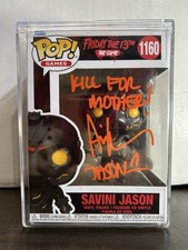 Image of Ari Lehman Signed & Quoted Savini Jason - Friday the 13th - Games Funko Pop 1160