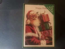 Vintage Merry Brite CVS Christmas Cards Sealed Box of 18 Santa Claus W/Presents 