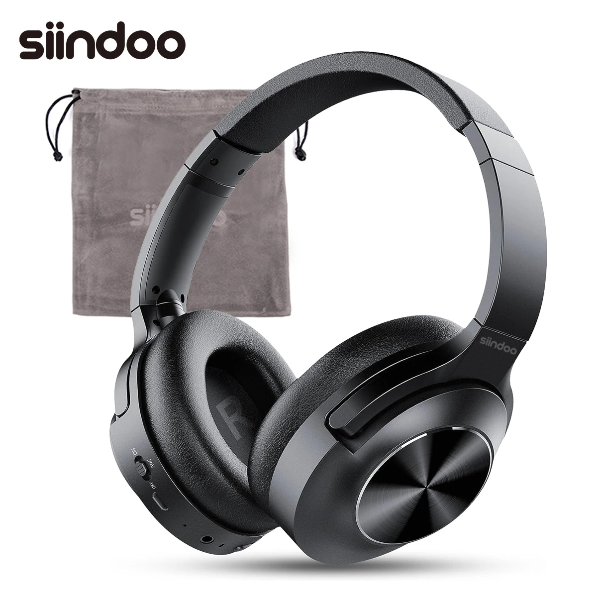 Active Noise Cancelling Headphones, Wireless over Ear Bluetooth 5.3 Headset, 65-image