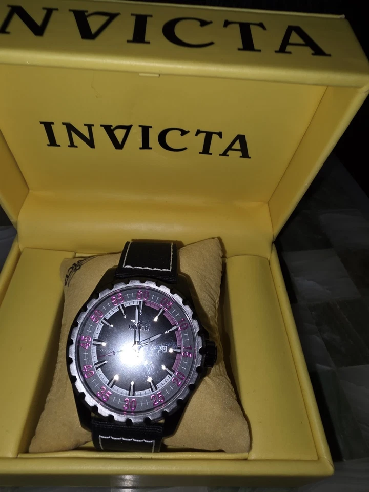 Relógio masculino Invicta 19416 raro com números rosa - Imagem 3 de 4