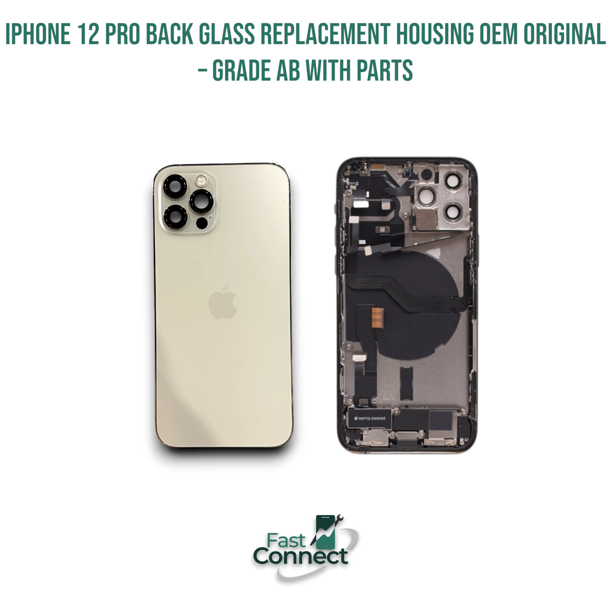 iPhone 12 Pro Back Glass Replacement Housing OEM Original – Grade