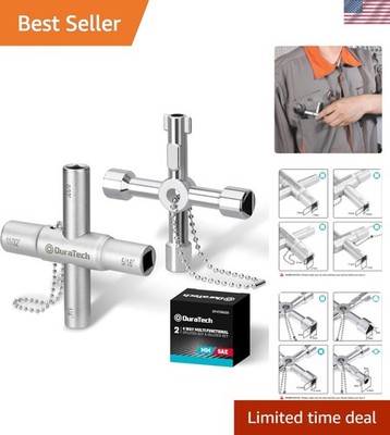 4 Way Sillcock Key Set, Utility Key, Multi-functional Water Key, 2-Pack, for ...