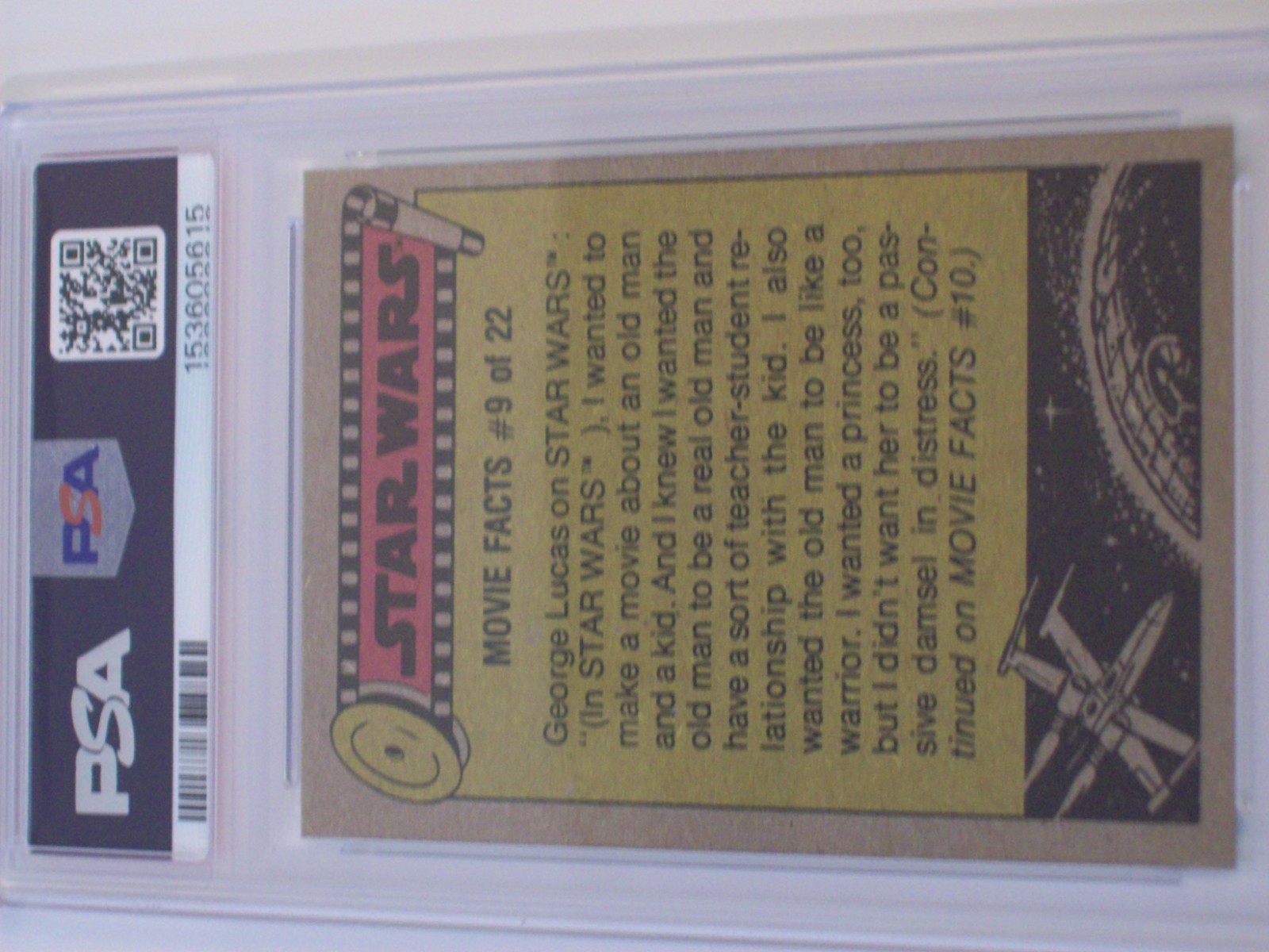 1977 Topps Star Wars Darth Vader Dark Lord of the Sith # 217 PSA 8 NM-MT Green view 5