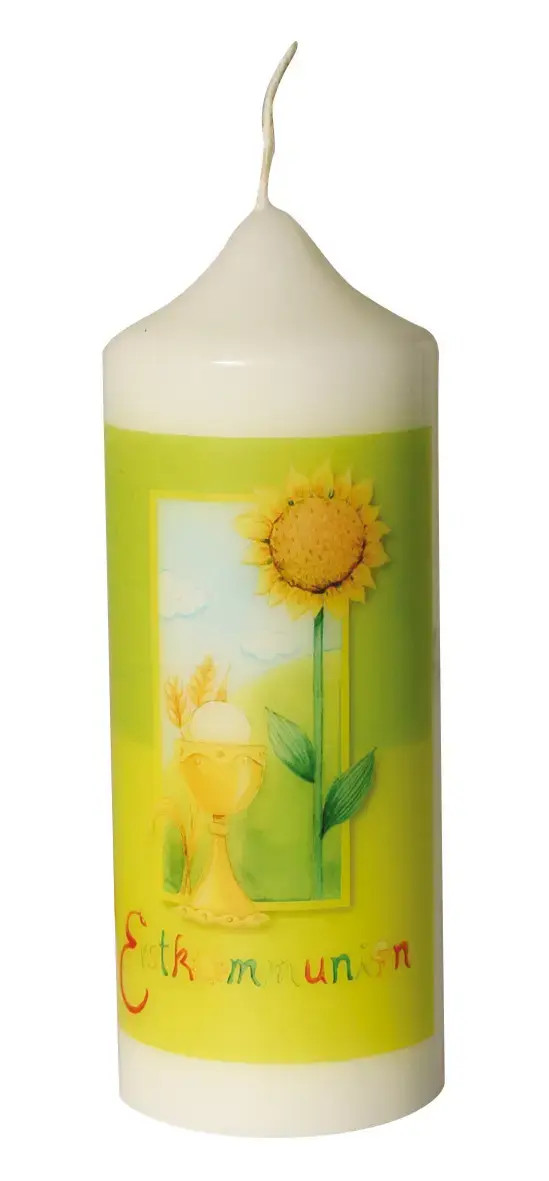 Motivkerze 'Erstkommunion - Sonnenblume' | Deutsch | 2012 | EAN 4036526630052
