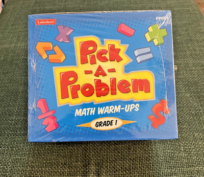 Lakeshore Pick-A-Problem Math Warm-Ups Grade 1 -New Sealed