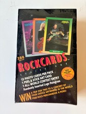 Rock Cards 1991, Series 1 Factory Sealed Box 36 Packs 288 Cards