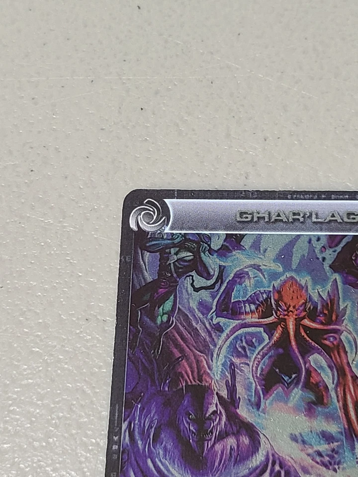 Chaotic TCG  Ghar'lag 36/100 FU 1st Ed 3 Max ECW Foil Rare - LP - Image 2 of 4