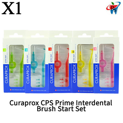 x1 Dental Curaprox CPS Prime Interdental Brush Start Set Multiple Sizes