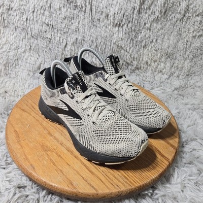 Brooks Revel 5 White Black Running Shoes Womens Size 7.5 Sneakers 1203611B087