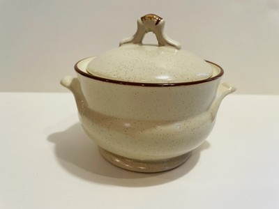 VTG Hearthside Stoneware  Floral Expressions  Sugar Bowl with Lid - Japan 