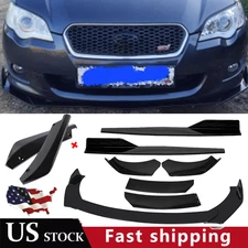 Front Bumper Lip Chin Spoiler Body Kit Splitter Side Skirt For Subaru