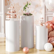 3/5 Pcs Dessert Display Stands Cylinder Pedestal Plinth for Wedding Party Event