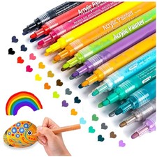Acrylic Paint Pens for Rock Painting