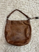 Frye Melissa Leather Cognac Brown Hobo Shoulder Bag Retail 388