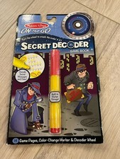 NEW Melissa Doug Secret Decoder Game Book On the Go Travel Activity Book