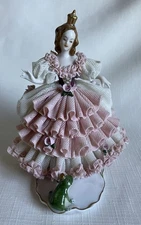 Antique Dresden Karl Klette Princess and the Frog figurine (Germany)