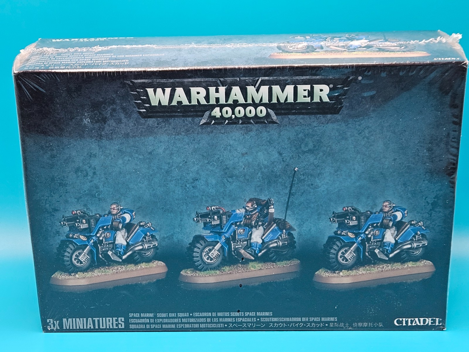 Scout Bike Squad Warhammer 40k Space Marines OOP NIB
