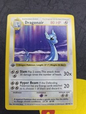 Pokémon TCG Dragonair Set Base 1° Edizione Carta Rara 18/102 HP