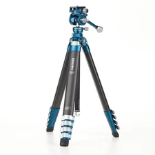 Benro CyanBird 5-Section Carbon Fiber Tripod with FS20PRO 3-Way 2 in 1 Pan/Tilt