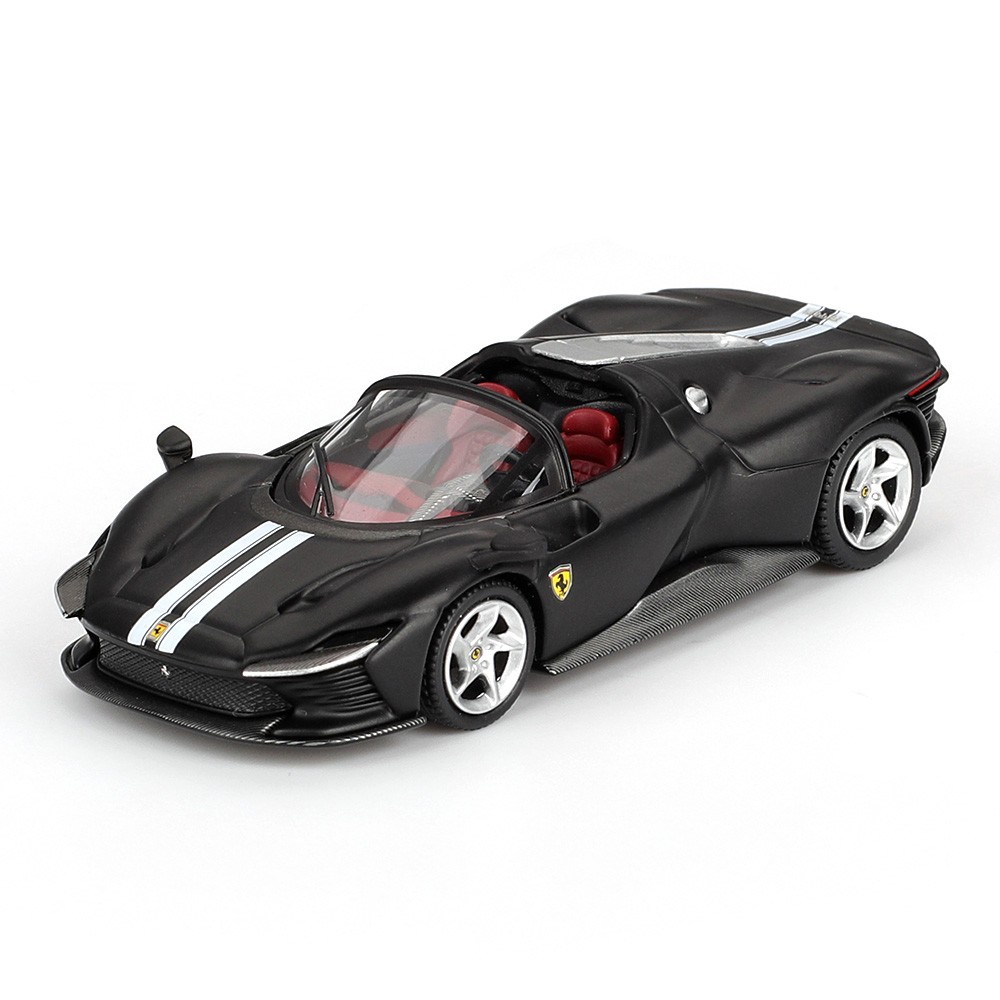 BBR Model 1:64 Ferrari Daytona SP3 Matt Black Diecast Model Car