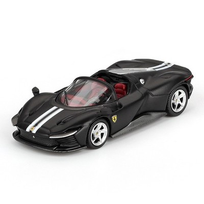 BBR Model 1:64 Ferrari Daytona SP3 Matt Black Diecast Model Car