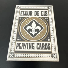 Fleur De Lis (Black) - Playing Cards - 2014 - Brand New Sealed USPCC