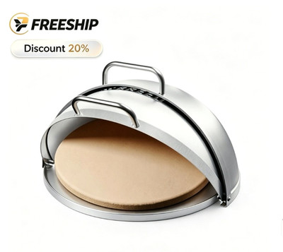 Breeo Grill Dome Stainless Steel Hinged Oven Cover for Outpost Grill