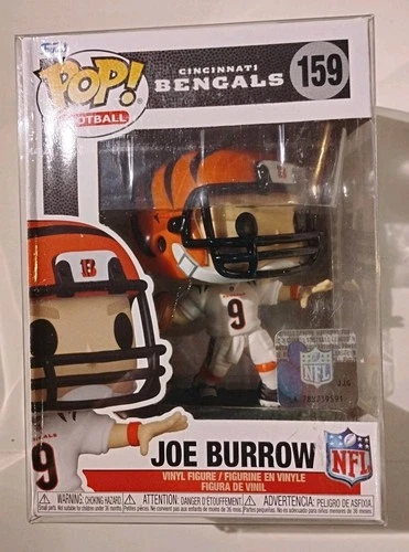 Funko Pop! FOOTBALL # 159 JOE BURROW NFL CINCINNATI BENGALS IN PROTECTOR