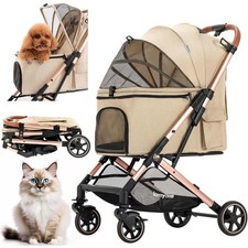 Medium Dog Stroller, Pet Stroller for Medium Dogs Up to 55lbs, Lightweight Al...