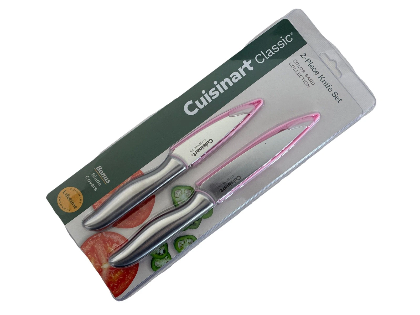 New Cuisinart 2 Pc Paring Knives Knife Stainless Steel Pink Heavy Quality
Opens in a new window or t