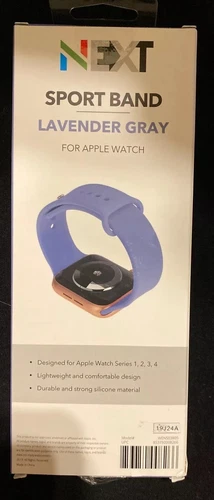 NEXT - Sport Band Watch Strap for Apple Watch® 38mm and 40mm - Lavender Gray - Picture 3 of 6