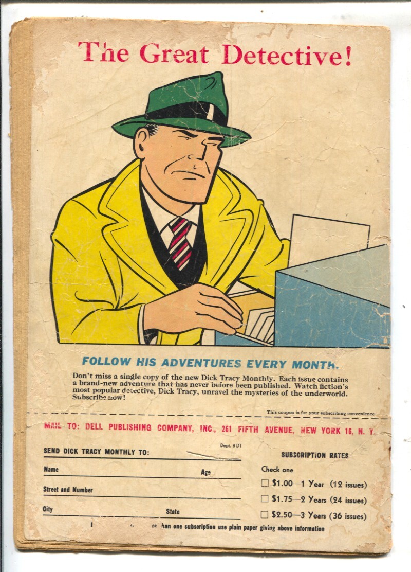 アメコミ DICK TRACY Dick Tracy #15 1949 - Dell -VG - Comic Book | eBay
